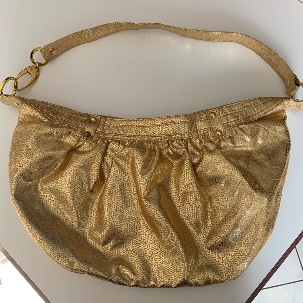XOXO Gold Hobo Bag
